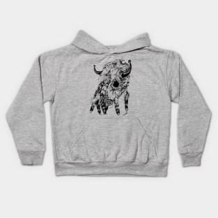 native horse mask Kids Hoodie